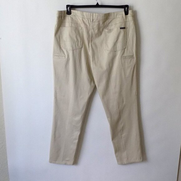 Huk Navigate Performance Fishing Pants Size 42 Lt Beige Khakis - Picture 2 of 6